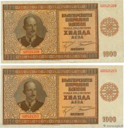 1000 Leva Lot BULGARIA  1942 P.061 SPL+