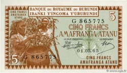 5 Francs BURUNDI  1965 P.08 UNC