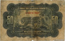 50 Francs BELGIAN CONGO  1947 P.16e G