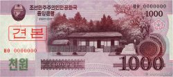 1000 Won Spécimen NORTH KOREA  2008 P.64s UNC
