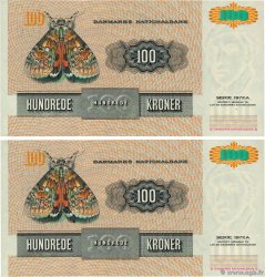 100 Kroner Consécutifs DINAMARCA  1996 P.054 SC+