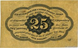 25 Cents UNITED STATES OF AMERICA  1862 P.099c VF
