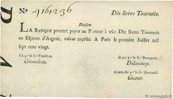 10 Livres Tournois typographié FRANKREICH  1720 Dor.22 fST