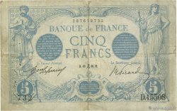 5 Francs BLEU FRANCIA  1916 F.02.46 MBC