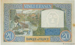 20 Francs TRAVAIL ET SCIENCE FRANCE  1940 F.12.09 VF+