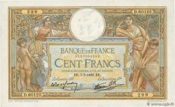 100 Francs LUC OLIVIER MERSON type modifié FRANCE  1938 F.25.25 pr.SUP