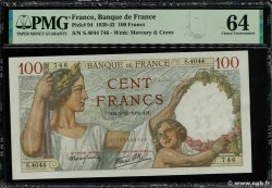 100 Francs SULLY FRANCE  1939 F.26.14 UNC-