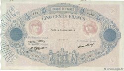500 Francs BLEU ET ROSE Numéro spécial FRANKREICH  1932 F.30.35 fSS