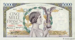 5000 Francs VICTOIRE Impression à plat FRANKREICH  1939 F.46.06 fVZ