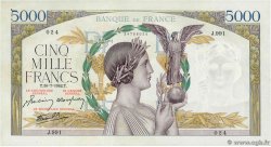 5000 Francs VICTOIRE Impression à plat FRANCE  1942 F.46.39 AU