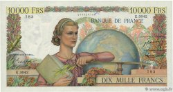 10000 Francs GÉNIE FRANÇAIS FRANCE  1952 F.50.60 VF