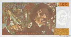 100 Francs DELACROIX imprimé en continu FRANCE  1990 F.69bis.01a UNC