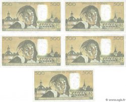 500 Francs PASCAL Lot FRANCIA  1989 F.71.42 BB