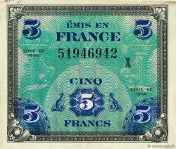 5 Francs DRAPEAU Faux FRANCIA  1944 VF.17.03x SPL