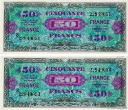 50 Francs FRANCE Lot FRANCIA  1945 VF.24.03 FDC