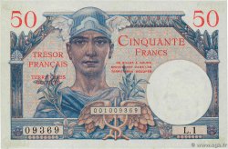 50 Francs TRÉSOR FRANÇAIS FRANKREICH  1947 VF.31.01 fST+