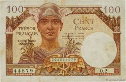 100 Francs TRÉSOR FRANÇAIS FRANCIA  1947 VF.32.02 BC+
