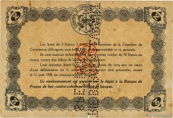 2 Francs Spécimen FRANCE regionalism and various Avignon 1915 JP.018.09(var) VF