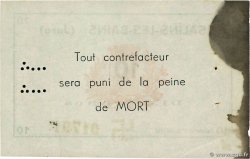 10 Francs FRANCE regionalismo y varios Salins-Les-Bains 1940 BU.94.1 MBC+