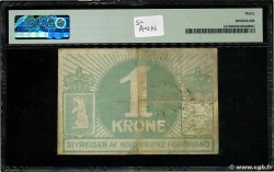 1 Krone Non émis GROENLANDIA  1913 P.13r BB
