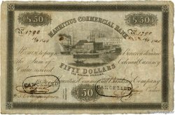 50 Dollars Annulé MAURITIUS  1840 PS.126 VF-