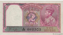 2 Rupee INDIA  1937 P.017a AU-