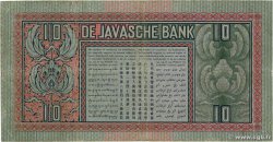 10 Gulden NETHERLANDS INDIES  1934 P.079a VF