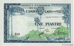 1 Piastre - 1 Riel FRENCH INDOCHINA  1954 P.094 UNC-