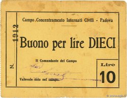 10 Lire ITALY Padoue 1942 P.- VF