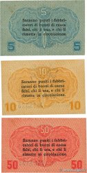5 au 50 Centesimi Lot ITALY  1918 PM.01 au PM.03 UNC-