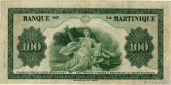 100 Francs MARTINIQUE  1944 P.19a BC