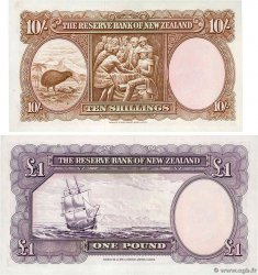10 Shillings et 1 Pound Lot NUEVA ZELANDA
  1960 P.158d et P.159c SC