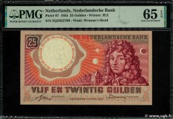25 Gulden NETHERLANDS  1955 P.087 UNC