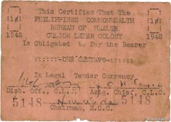 1 Centavo PHILIPPINES Culion 1942 PS.241 TB+