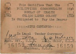 5 Centavos PHILIPPINEN Culion 1942 PS.252 VZ