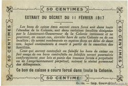 50 Centimes SENEGAL  1917 P.01c AU