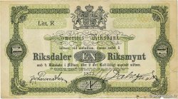 1 Riksdaler SUÈDE  1873 P.A139c q.MB