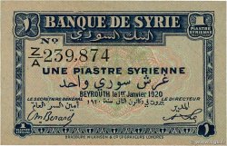 1 Piastre SYRIE  1920 P.006 pr.NEUF