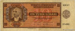 10 Lira TURKEY  1947 P.141 F