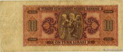 10 Lira TURQUíA  1947 P.141 BC