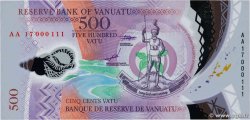 500 Vatu Petit numéro VANUATU  2017 P.18 FDC