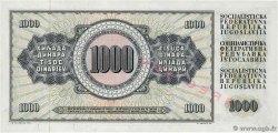 1000 Dinara Spécimen YUGOSLAVIA  1974 P.086s UNC-