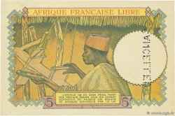5 Francs Essai AFRIQUE ÉQUATORIALE FRANÇAISE Brazzaville 1934 P.- (06var) NEUF