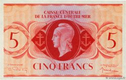 5 Francs AFRIQUE ÉQUATORIALE FRANÇAISE  1943 P.15c fST+
