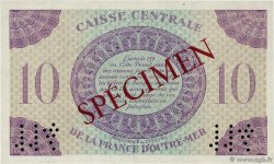 10 Francs Spécimen AFRIQUE ÉQUATORIALE FRANÇAISE  1944 P.16as FDC