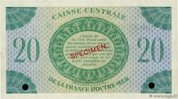 20 Francs Spécimen AFRIQUE ÉQUATORIALE FRANÇAISE  1944 P.17bs SUP+