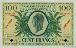 100 Francs Spécimen AFRIQUE ÉQUATORIALE FRANÇAISE Brazzaville 1946 P.18s FDC