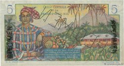 5 Francs Bougainville Spécimen AFRIQUE ÉQUATORIALE FRANÇAISE  1946 P.20Bs pr.NEUF
