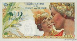 1000 Francs Union Française Spécimen AFRIQUE ÉQUATORIALE FRANÇAISE  1946 P.26 fST+