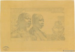 5000 Francs Dessin FRENCH WEST AFRICA  1950 P. fST